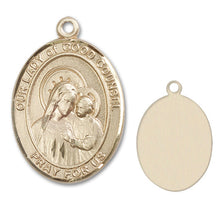 Load image into Gallery viewer, Our Lady of Good Counsel Custom Medal - Yellow Gold
