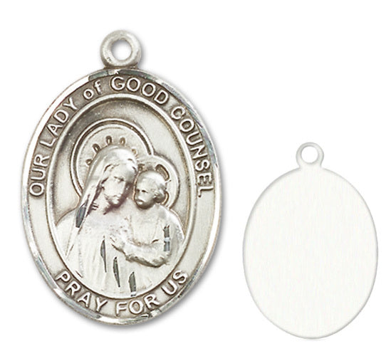 Our Lady of Good Counsel Custom Medal - Sterling Silver