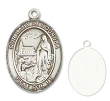 Load image into Gallery viewer, Our Lady of Lourdes Custom Medal - Sterling Silver
