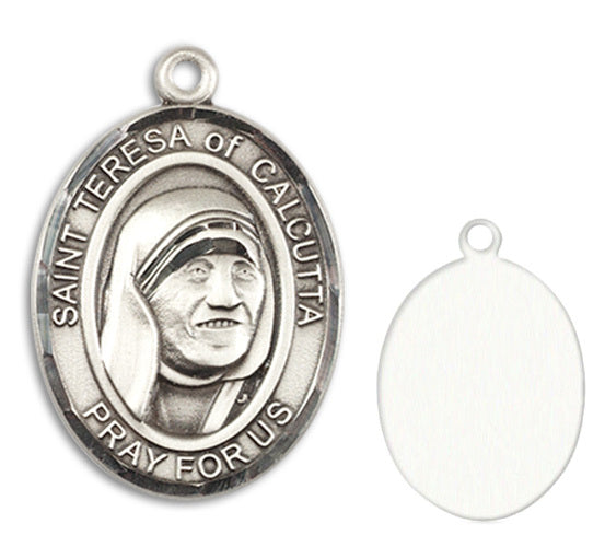 St. Teresa of Calcutta Custom Medal - Sterling Silver