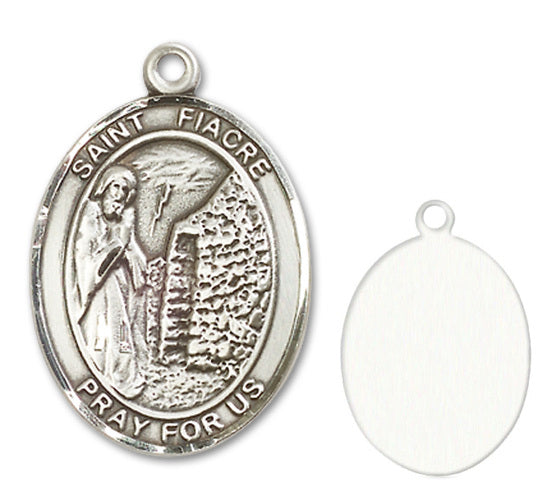 St. Fiacre Custom Medal - Sterling Silver