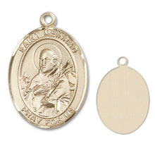 Load image into Gallery viewer, St. Meinrad of Einsiedeln Custom Medal - Yellow Gold
