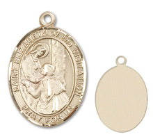 Load image into Gallery viewer, St. Elizabeth of the Visitation Custom Medal - Yellow Gold
