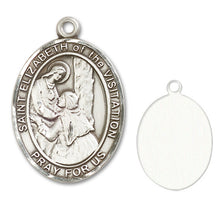 Load image into Gallery viewer, St. Elizabeth of the Visitation Custom Medal - Sterling Silver
