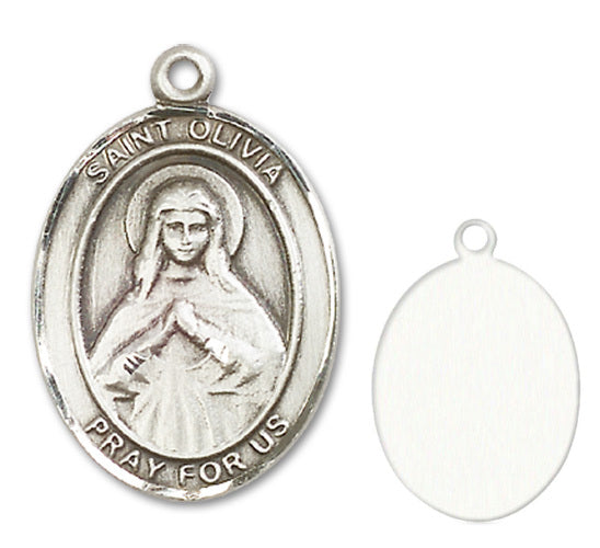 St. Olivia Custom Medal - Sterling Silver