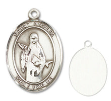 Load image into Gallery viewer, St. Amelia Custom Medal - Sterling Silver
