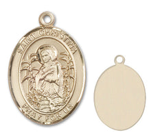 Load image into Gallery viewer, St. Christina the Astonishing Custom Medal - Yellow Gold
