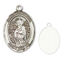 Load image into Gallery viewer, St. Christina the Astonishing Custom Medal - Sterling Silver
