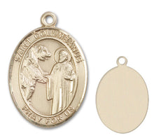 Load image into Gallery viewer, St. Columbanus Custom Medal - Yellow Gold
