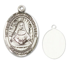 Load image into Gallery viewer, St. Edburga of Winchester Custom Medal - Sterling Silver
