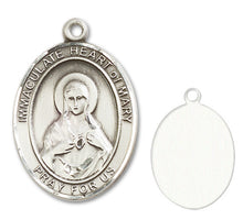 Load image into Gallery viewer, Immaculate Heart of Mary Custom Medal - Sterling Silver
