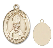 Load image into Gallery viewer, St. Anselm of Canterbury Custom Medal - Yellow Gold
