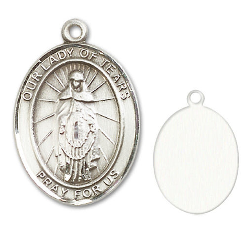 Our Lady of Tears Custom Medal - Sterling Silver