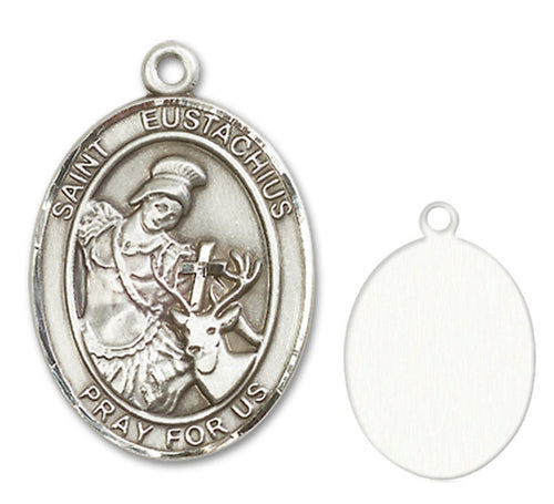 St. Eustachius Custom Medal - Sterling Silver