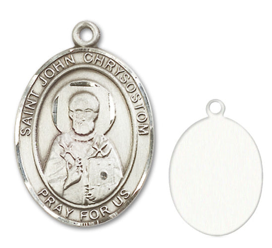 St. John Chrysostom Custom Medal - Sterling Silver