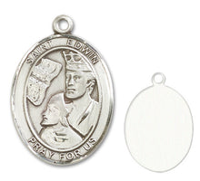 Load image into Gallery viewer, St. Edwin Custom Medal - Sterling Silver
