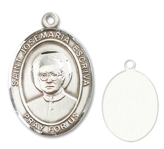 St. Josemaria Escriva Custom Medal - Sterling Silver