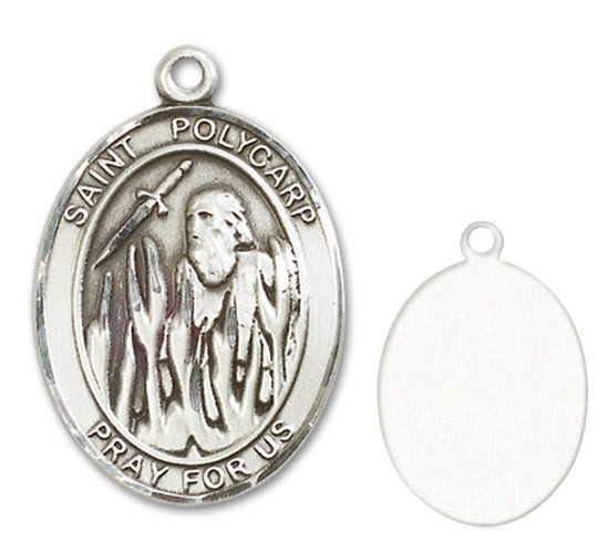 St. Polycarp of Smyrna Custom Medal - Sterling Silver