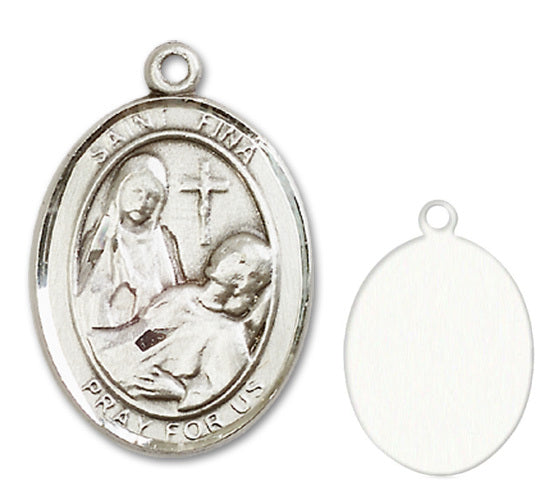 St. Fina Custom Medal - Sterling Silver