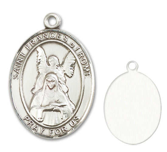 St. Frances of Rome Custom Medal - Sterling Silver