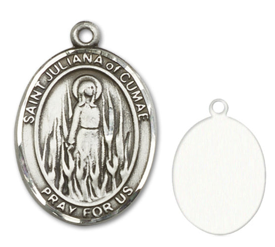 St. Juliana of Cumae Custom Medal - Sterling Silver