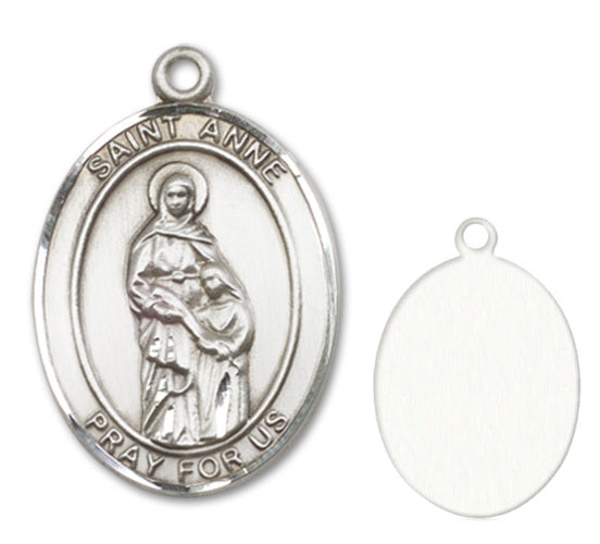 St. Ann Custom Medal - Sterling Silver
