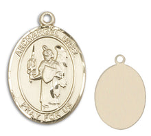 Load image into Gallery viewer, St. Uriel the Archangel Custom Medal - Yellow Gold
