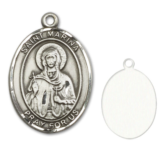 St. Marina Custom Medal - Sterling Silver