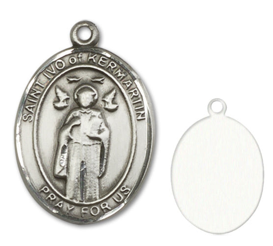 St. Ivo of Kelmartin Custom Medal - Sterling Silver