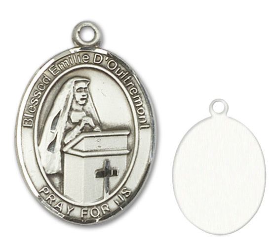 Blessed Emilee Doultremont Custom Medal - Sterling Silver