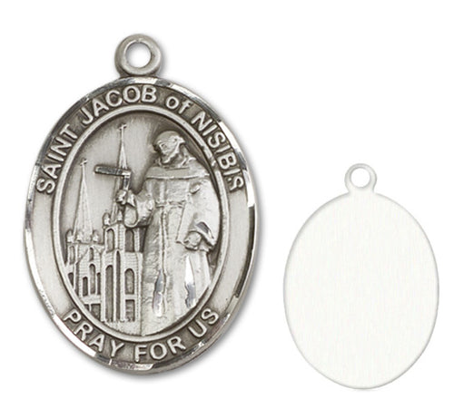 St. Jacob of Nisibis Custom Medal - Sterling Silver