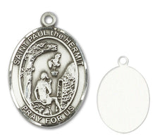 Load image into Gallery viewer, St. Paul the Hermit Custom Medal - Sterling Silver
