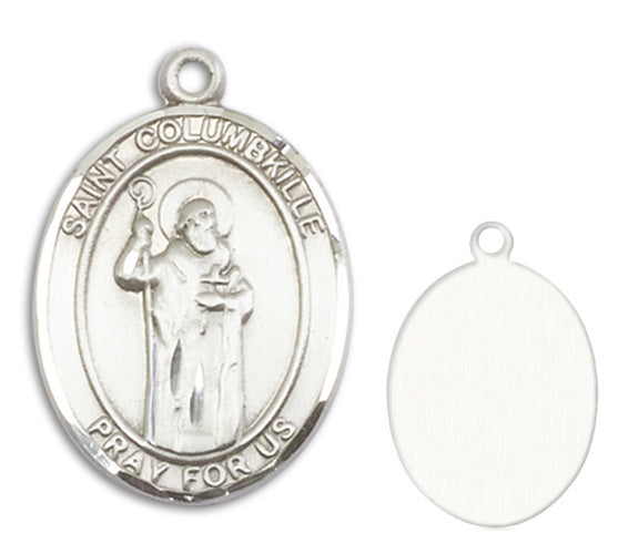 St. Columbkille Custom Medal - Sterling Silver