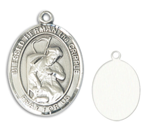 Blessed Herman the Cripple Custom Medal - Sterling Silver