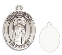 Load image into Gallery viewer, St. Seraphina Custom Medal - Sterling Silver
