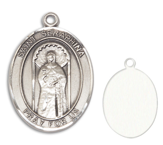 St. Seraphina Custom Medal - Sterling Silver