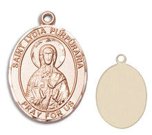 Load image into Gallery viewer, St. Lydia Purpuraria Custom Medal - Yellow Gold
