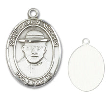 Load image into Gallery viewer, St. Damien of Molokai Custom Medal - Sterling Silver
