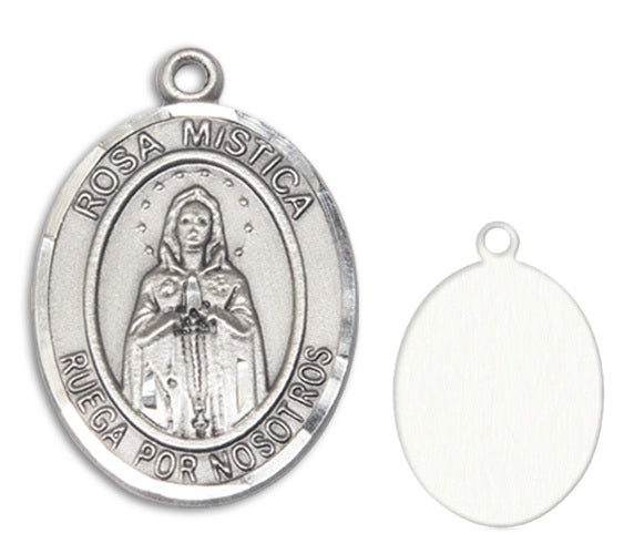 Our Lady of Rosa Mystica Custom Medal - Sterling Silver