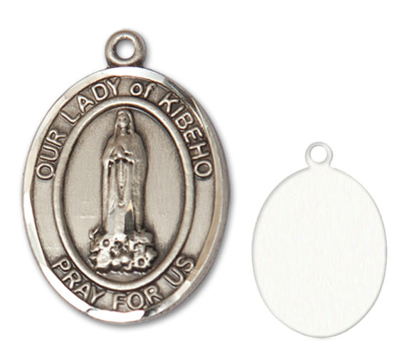 Our Lady of Kibeho Custom Medal - Sterling Silver