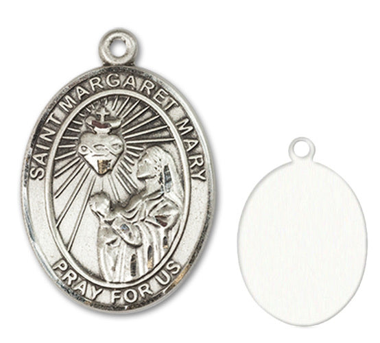 St. Margaret Mary Alacoque Custom Medal - Sterling Silver