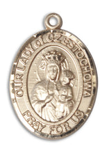 Load image into Gallery viewer, Our Lady of Czestochowa Custom Medal - Yellow Gold
