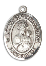 Load image into Gallery viewer, Our Lady of Czestochowa Custom Medal - Sterling Silver
