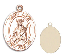 Load image into Gallery viewer, St. Lucy Custom Medal - Yellow Gold
