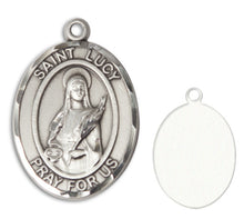 Load image into Gallery viewer, St. Lucy Custom Medal - Sterling Silver
