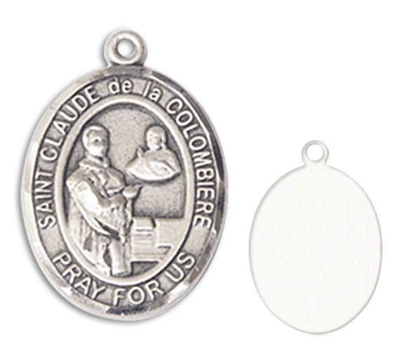St. Claude de laa Colombiere Custom Medal - Sterling Silver