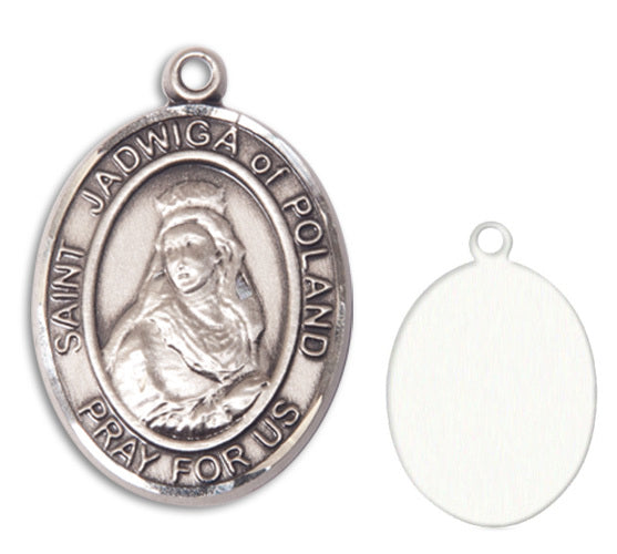 St. Jadwiga of Poland Custom Medal - Sterling Silver