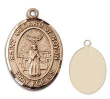 Load image into Gallery viewer, St. Medard of Noyon Custom Medal - Yellow Gold

