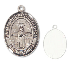 Load image into Gallery viewer, St. Medard of Noyon Custom Medal - Sterling Silver
