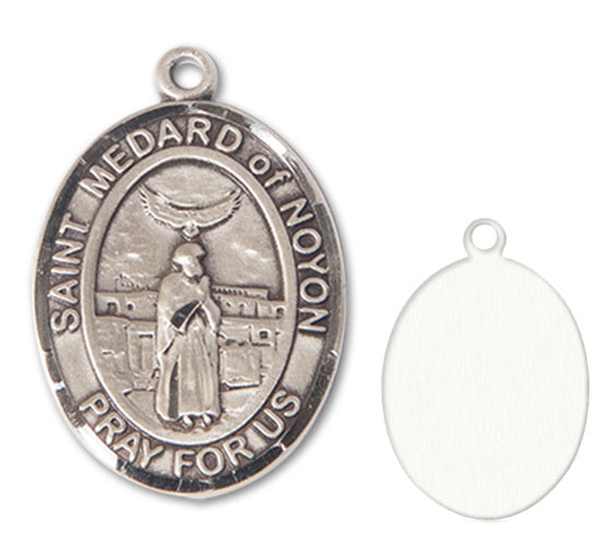 St. Medard of Noyon Custom Medal - Sterling Silver